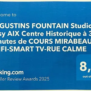  Apartment Augustins Fountain Studio: Cozy Historic Aix Center Retreat France